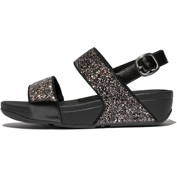 Amazon.com | FitFlop Women's Lulu Glitter Back-Strap Sandals